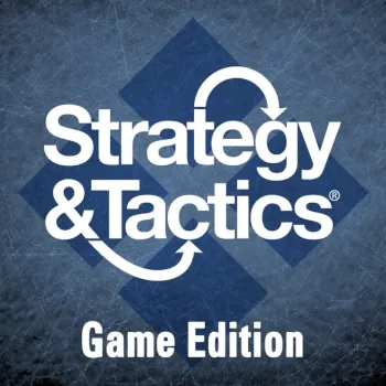 Strategy &amp; Tactics Game Edition logo on a blue tactical-style background.