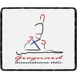 Grognard Simulations logo with abstract line artwork and red text inside a black-bordered square.