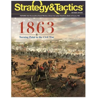 Strategy &amp; Tactics #297: 1863 magazine cover with American Civil War battlefield artwork.