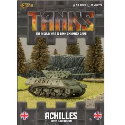 TANKS Achilles Tank Expansion with a British Achilles tank destroyer on grassy terrain.