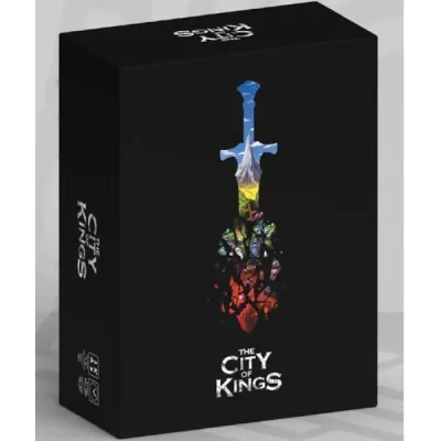 The City of Kings: Refreshed Edition box front with stained-glass sword artwork.