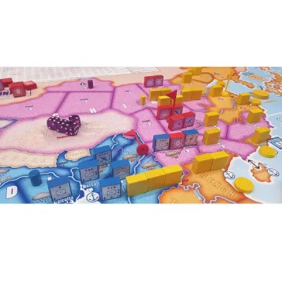 Gameplay setup for Orange Swan, showing block units and markers on a Pacific campaign map.