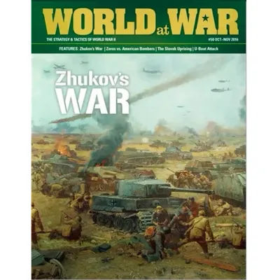 World at War #50: Zhukov’s War magazine cover with German and Soviet forces fighting on the Eastern Front.