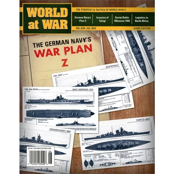 World at War #96: War Plan Z – The Kriegsmarine Strikes magazine cover with German warship plans.