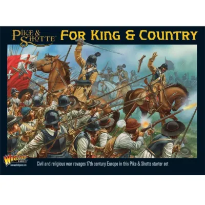 Pike & Shotte: For King & Country Starter Set Pike & Shotte For King & Country starter set box showing cavalry charging into 17th-century infantry.