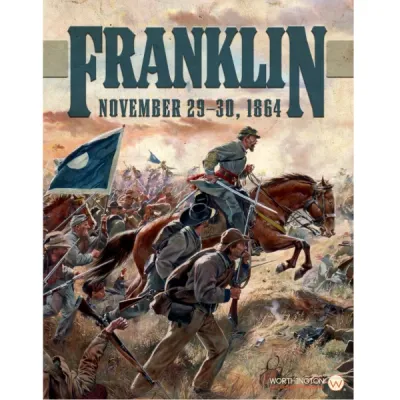 Box cover for Franklin: November 29–30, 1864, showing Confederate troops advancing into battle.