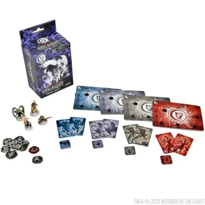 Dungeons &amp; Dragons: Onslaught Harpers 1 miniatures, cards, dials, tokens and expansion pack.