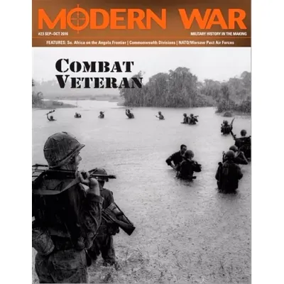 Modern War #31: Combat Veteran magazine cover with soldiers crossing a river during a modern infantry operation.