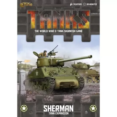 TANKS Sherman Tank Expansion with American Sherman tanks advancing across the battlefield.