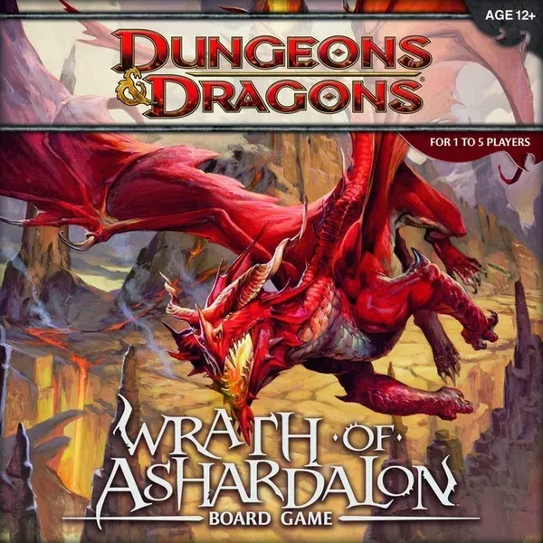Dungeons &amp; Dragons: Wrath of Ashardalon box front with red dragon artwork.