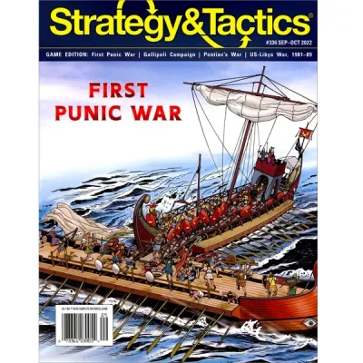 Strategy &amp; Tactics #336: First Punic War magazine cover with Roman warships and boarding action artwork.