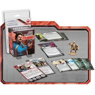 Lando Calrissian miniature and contents.