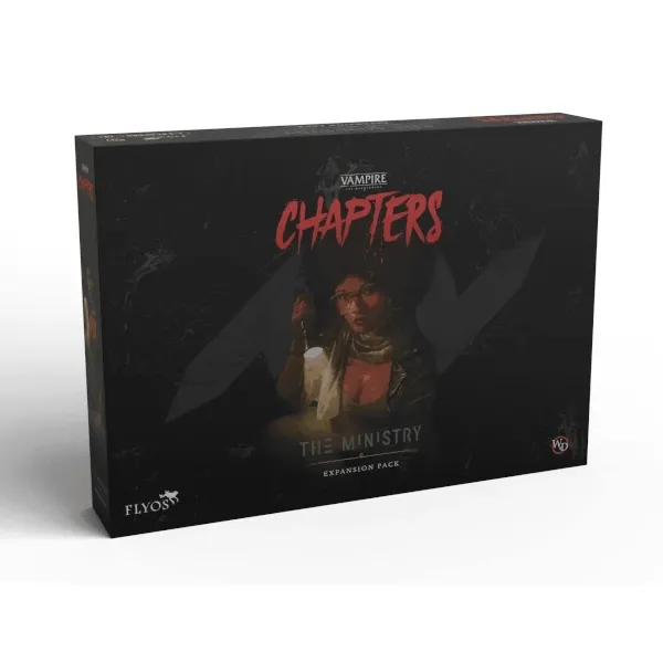 Vampire: The Masquerade – CHAPTERS The Ministry Expansion Pack box front.