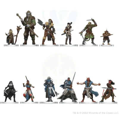 Dungeons &amp; Dragons: Onslaught Core Set Harpers and Zhentarim painted miniatures.