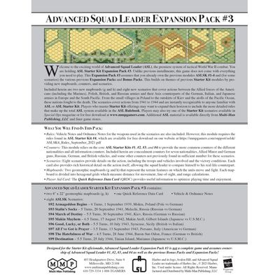 ASL Starter Kit Expansion Pack #3