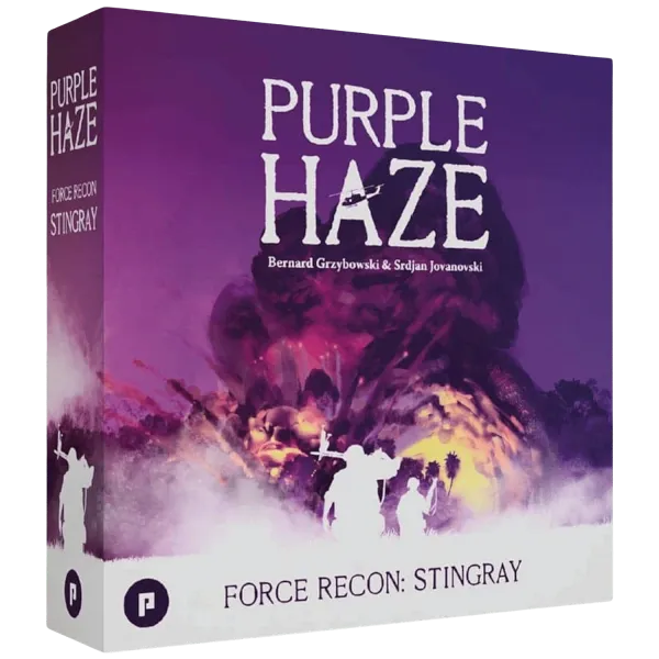 Purple Haze: Force Recon – Stingray expansion box cover with purple jungle combat artwork.
