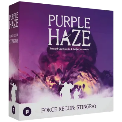 Purple Haze: Force Recon – Stingray expansion box cover with purple jungle combat artwork.