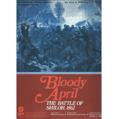 Shiloh: Bloody April, 1862 Cover of Bloody April: The Battle of Shiloh, 1862, showing blue-toned Civil War battle artwork.