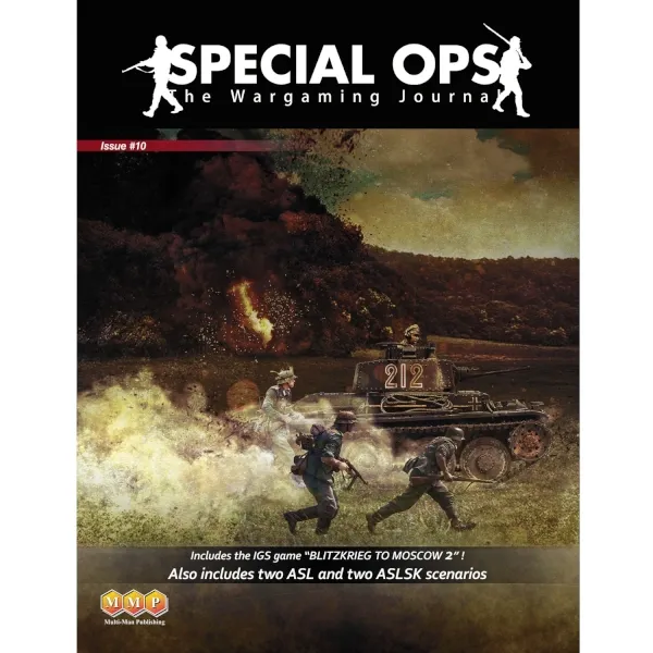 Special Ops Issue #10 wargaming journal cover with WWII tank and battlefield artwork.