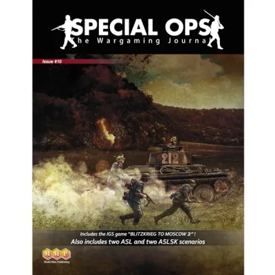 Special Ops Issue #10 wargaming journal cover with WWII tank and battlefield artwork.