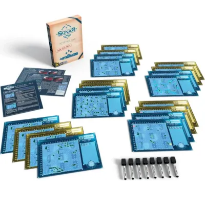 Captain Sonar: Upgrade One role sheets, weapon sheets, maps and erasable markers.