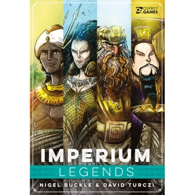 Imperium: Legends box front with mythic and historical civilization leaders.
