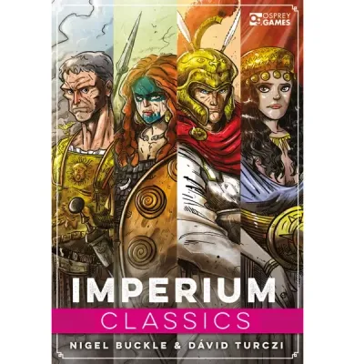 Imperium: Classics box front with historical civilization leaders.