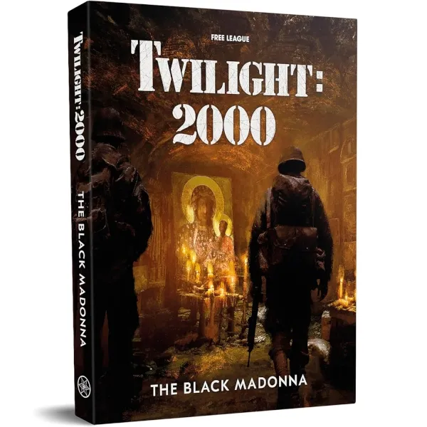 Twilight: 2000 – The Black Madonna campaign expansion box with soldiers entering a candlelit shrine.
