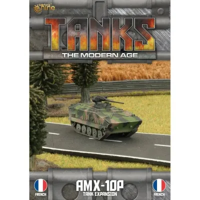 French AMX-10P expansion for TANKS The Modern Age with the vehicle on a road.