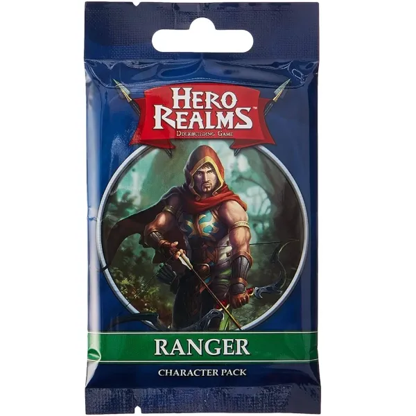 Hero Realms Ranger Character Pack with a hooded archer drawing a bow.