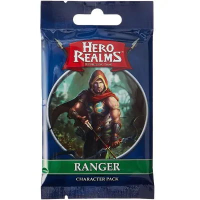 Hero Realms Ranger Character Pack with a hooded archer drawing a bow.