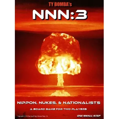 NNN:3 Nippon, Nukes &amp; Nationalists wargame cover with a nuclear explosion mushroom cloud.