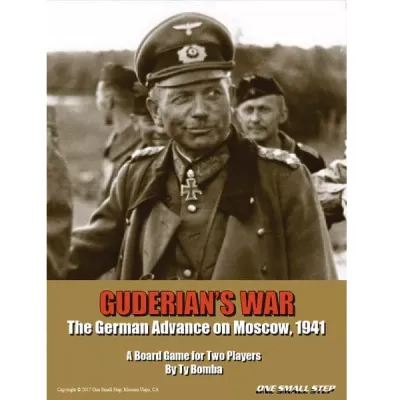 Guderian’s War WWII Eastern Front wargame cover with a German officer portrait.
