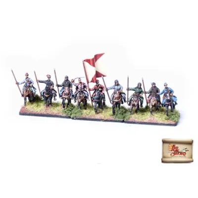 Polish Cossack cavalry with rohatyna spears and banner for By Fire and Sword.