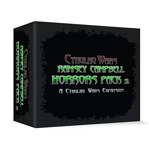 Cthulhu Wars Ramsey Campbell Horrors Pack 2 box front with black Mythos-style expansion packaging.