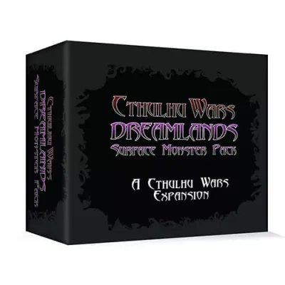 Cthulhu Wars Dreamlands Surface Monster Pack box front with black Mythos-style expansion packaging.