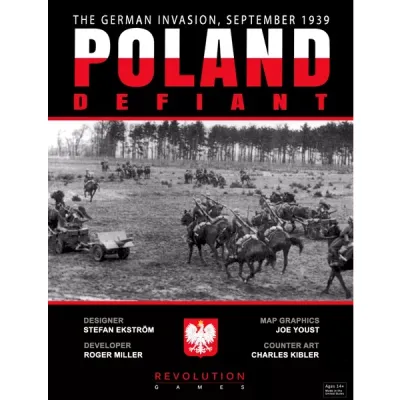Poland Defiant WWII wargame cover with Polish cavalry during the German invasion of September 1939.