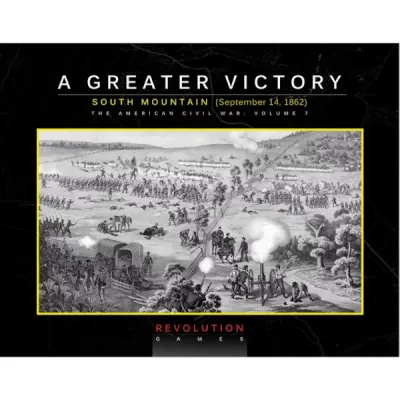 A Greater Victory: South Mountain 1862 American Civil War wargame box from Revolution Games.