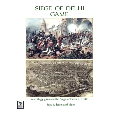 Cover of Siege of Delhi by Blue Panther, showing soldiers engaged in front of the city walls.