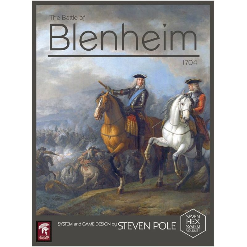 Blenheim, 1704 box front with mounted commanders overlooking the battlefield.