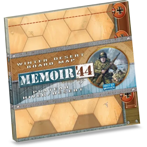Memoir ’44 Winter/Desert Board Map expansion with double-sided battlefield board artwork.