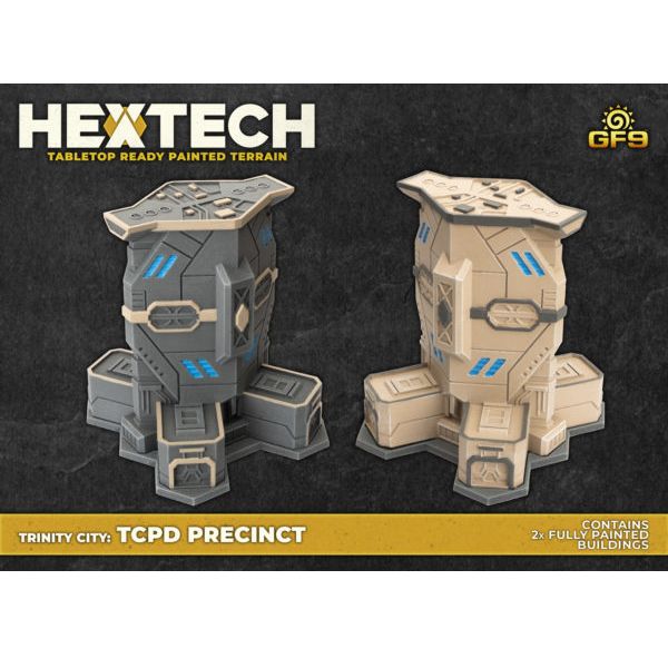 HexTech: Trinity City TCPD Precinct Buildings – Prepainted Set