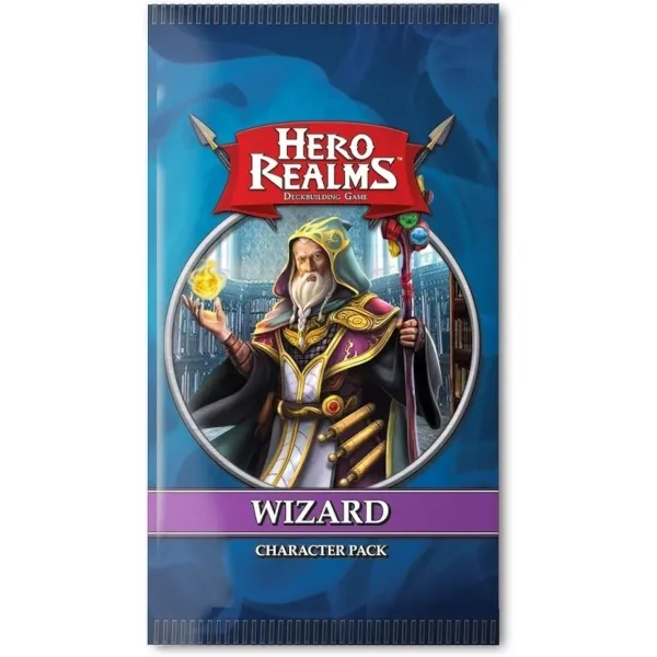 Hero Realms Wizard Character Pack with a robed spellcaster holding a staff.