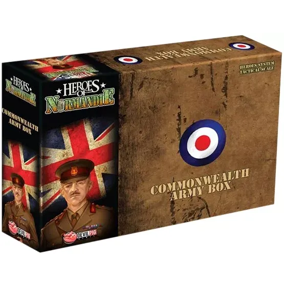 Heroes of Normandie Commonwealth Army Box expansion from Devil Pig Games.