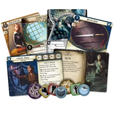 Innsmouth Conspiracy cards and tokens for Arkham Horror The Card Game.