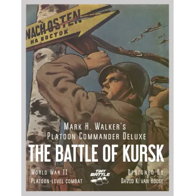 Cover for The Battle of Kursk, showing WWII Soviet soldier with rifle and propaganda-style artwork.