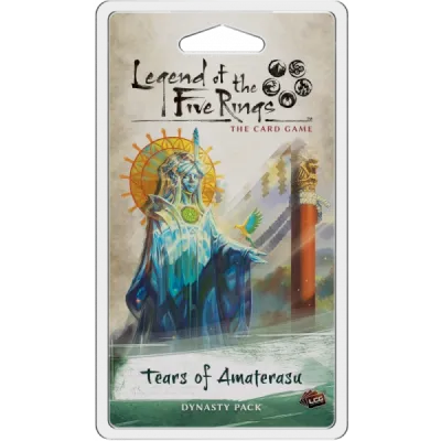 Legend of the Five Rings: The Card Game – Tears of Amaterasu Tears of Amaterasu Dynasty Pack for Legend of the Five Rings The Card Game with a radiant spirit figure.