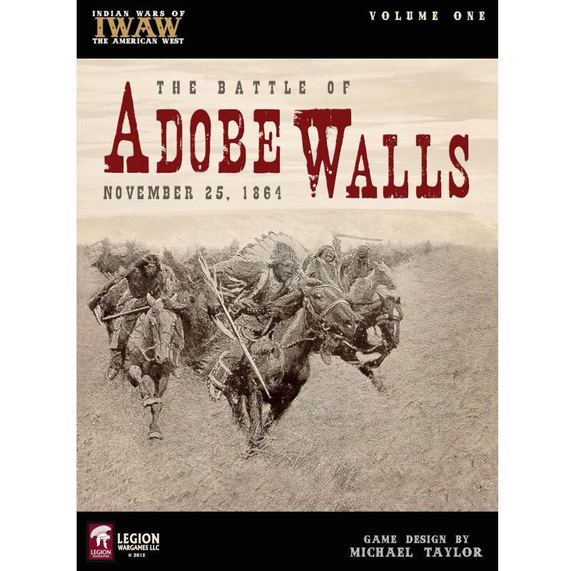 The Battle of Adobe Walls cover showing Plains warriors on horseback with Indian Wars of the American West branding.