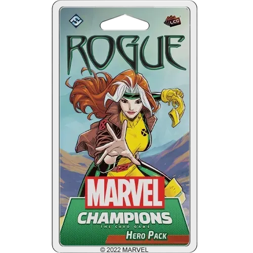 Rogue Hero Pack for Marvel Champions The Card Game with Rogue reaching forward.