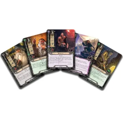 Dwarves of Durin Starter Deck card preview with Dwarf heroes and support cards.